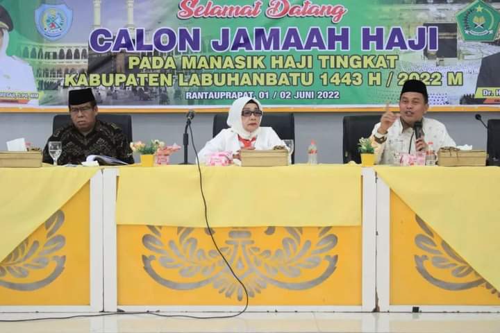 Wabub Labuhanbatu Membuka Pelaksanaan Manasik Haji Tingkat Kabupaten Labuhanbatu Tahun 2022