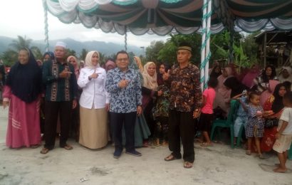Bersama Badan POM Medan, Dr.Saleh Partaonan Daulay Reses di Desa Hutaraja Kec Siabu