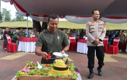 Polres Sukabumi Berikan Kejutan Ulang Tahun untuk Yon Armed 13 Nanggala 1/1 Kostrad