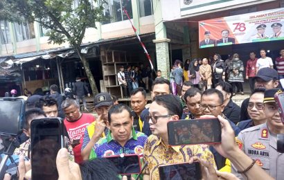 Wamendag RI, Dr Jerry Sambuaga Beserta Rombongan kunjungan kerja ke Pasar Bukit Kota Lubuklinggau