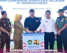 Peresmian Infrastruktur Jalan oleh Gubernur Sumatera Selatan di Kabupaten Musi Rawas