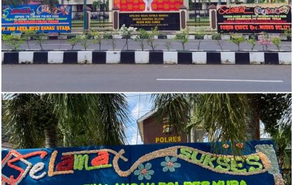 Berhasil Ungkap Kasus DPO Curas, Masyarakat Apresiasi Polres Musi Rawas Kirim Puluhan Karang Bunga 
