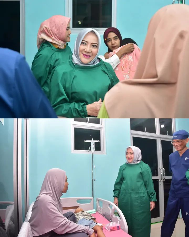 Bupati Musi Rawas Hj. Ratna Machmud Hadiri Operasi Bibir Sumbing