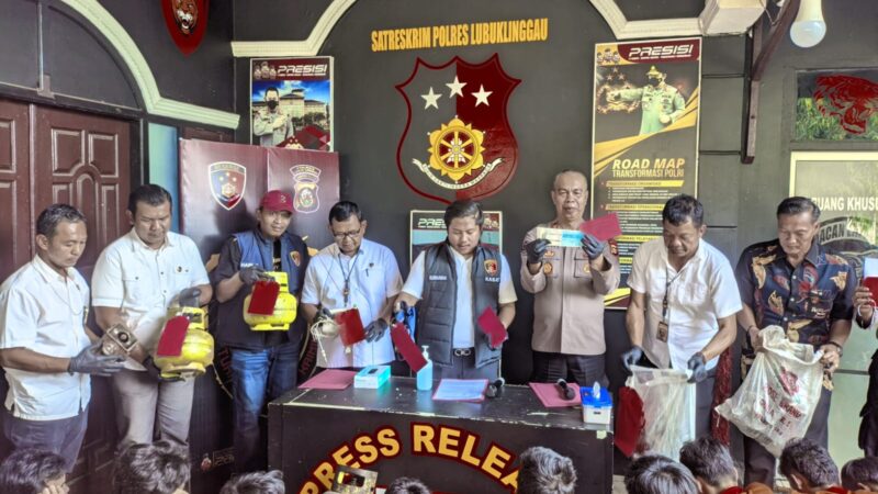 Jajaran Polres Lubuklinggau Berhasil Menangkap Pelaku Kejahatan 32 Orang Selama Dua Bulan Terakhir 