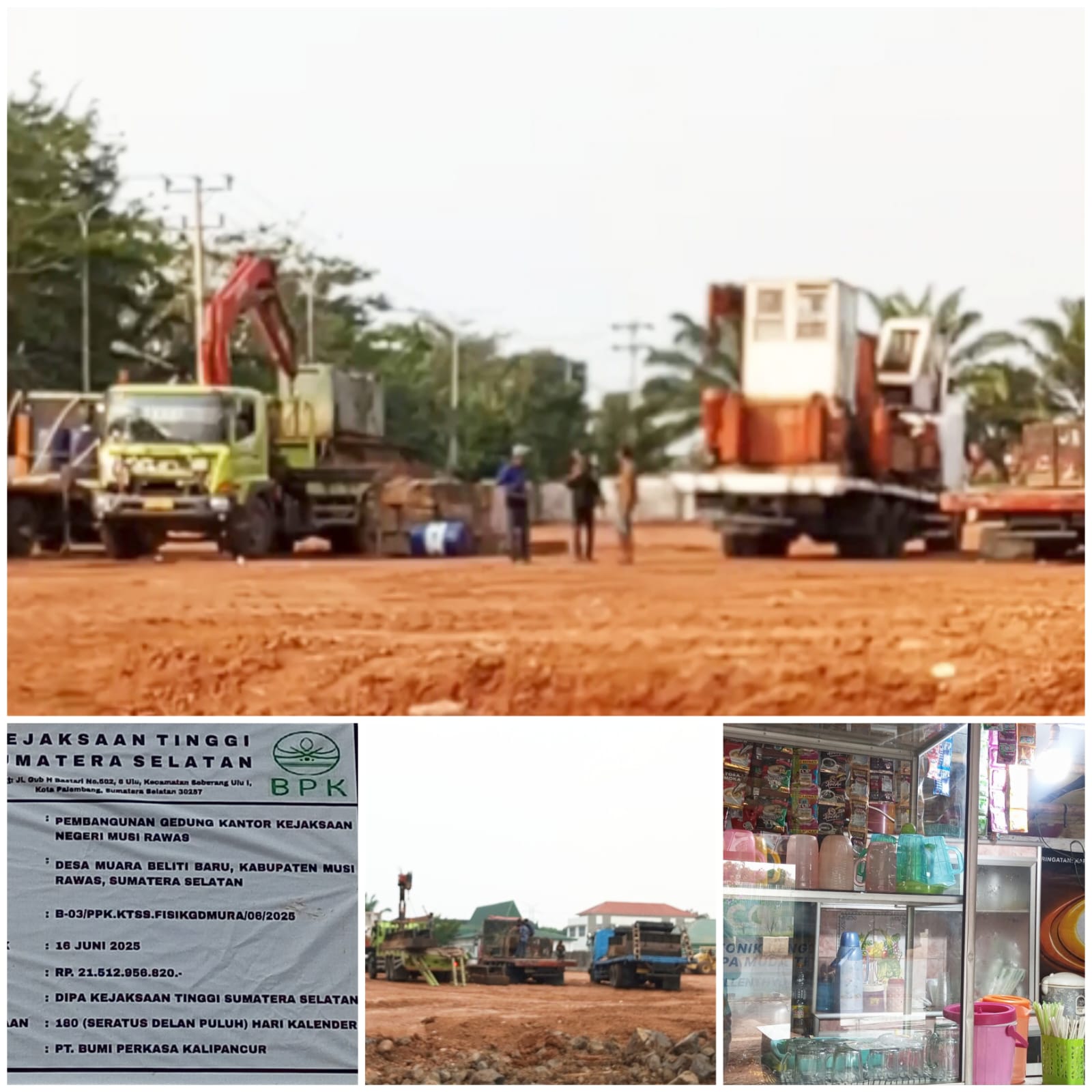 Pembangunan Kantor Kejari Muara Beliti : Tolong Perhatikan Kami Pedagang Kecil 