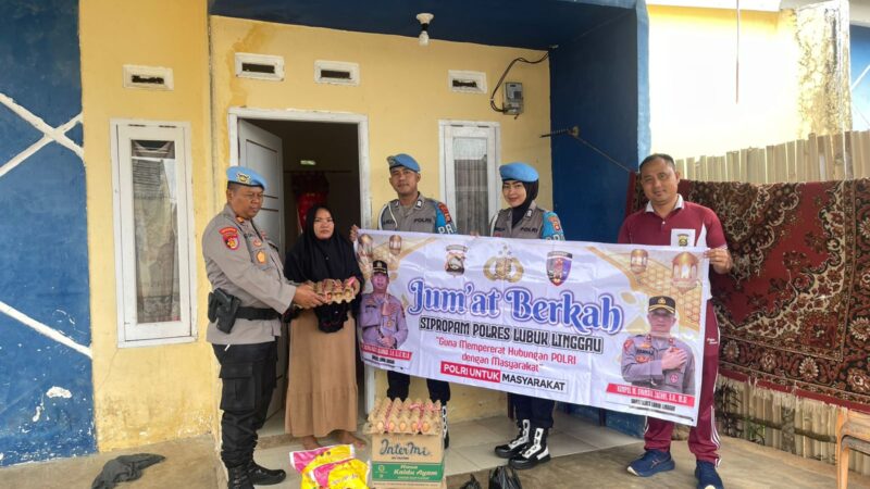 Semangat Kepedulian Terhadap Masyarakat Si Propam Polres Lubuklinggau Gelar Jumat Berkah