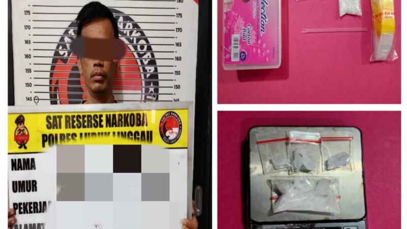 AA Berserta Barang Bukti Berhasil Ditangkap Satuan Reserse Narkoba Polres Lubuk Linggau