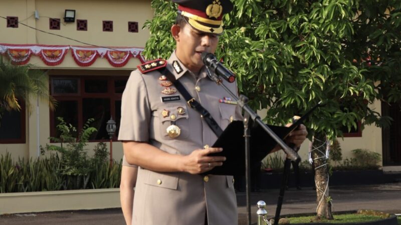 Pimpin Upacara Hari Juang Kepolisian RI, Kapolres Musi Rawas : Berikan Pelayanan Terbaik, Jaga Kepercayaan Publik dengan Integritas dan loyalitas Tinggi