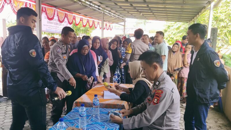 15 Ton Beras “Diserbu” Warga, Gerakan Pangan Murah Sinergi Polres Musi Rawas Bersama Polsek Muara Beliti dan Bulog