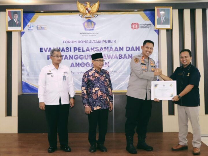 Kapolres Musi Rawas Terima Penghargaan Dari Kantor KPPN Lubuklinggau 