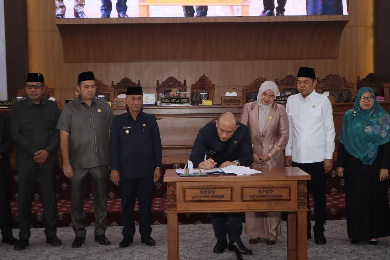 Raperda Perubahan APBD kota Lubuklinggau Disetujui Menjadi Perda Perubahan APBD 2025  