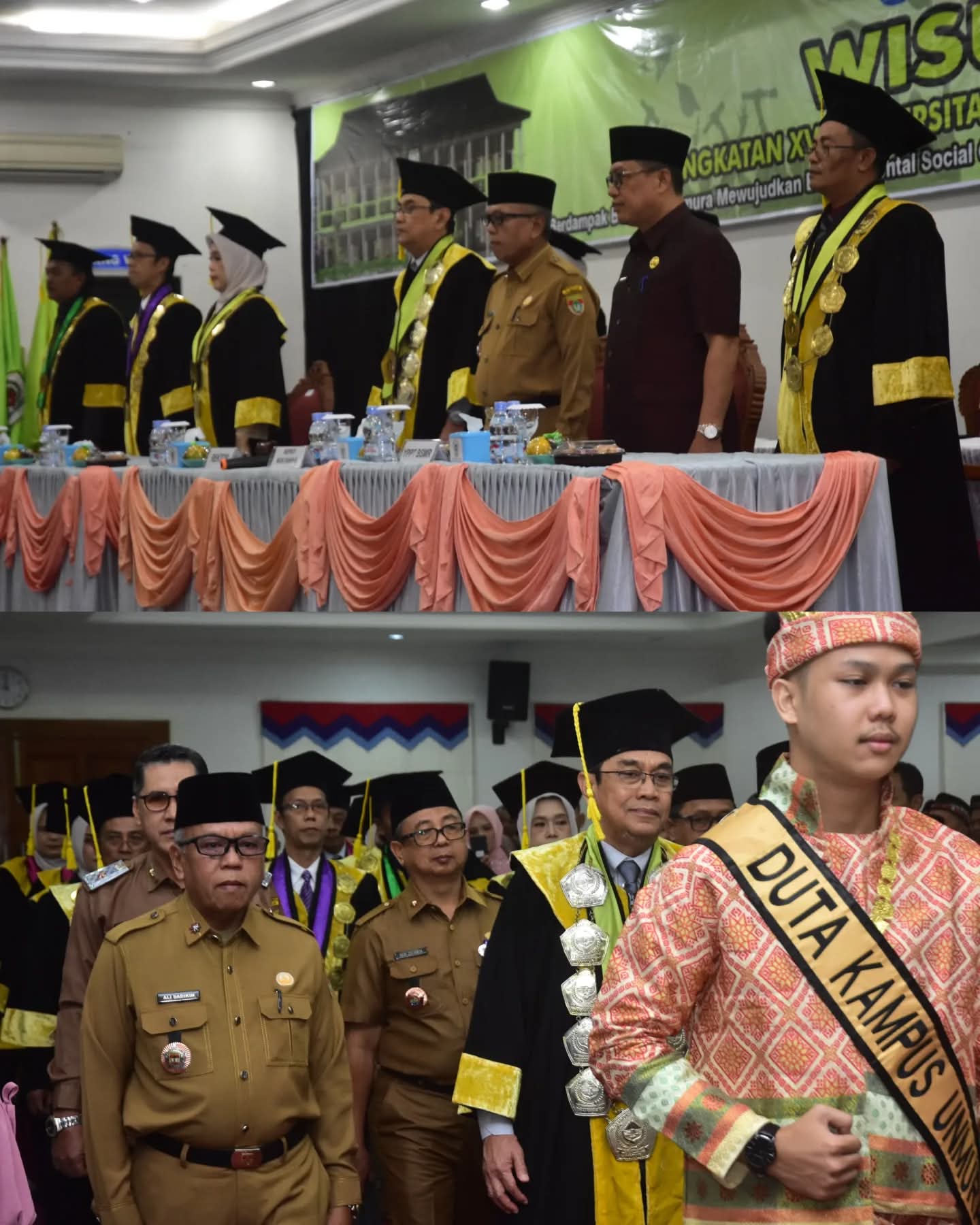 Sekda Kabupaten Musi Rawas H. Ali Sadikin hadiri wisuda UNMURA Angkatan ke-XVI
