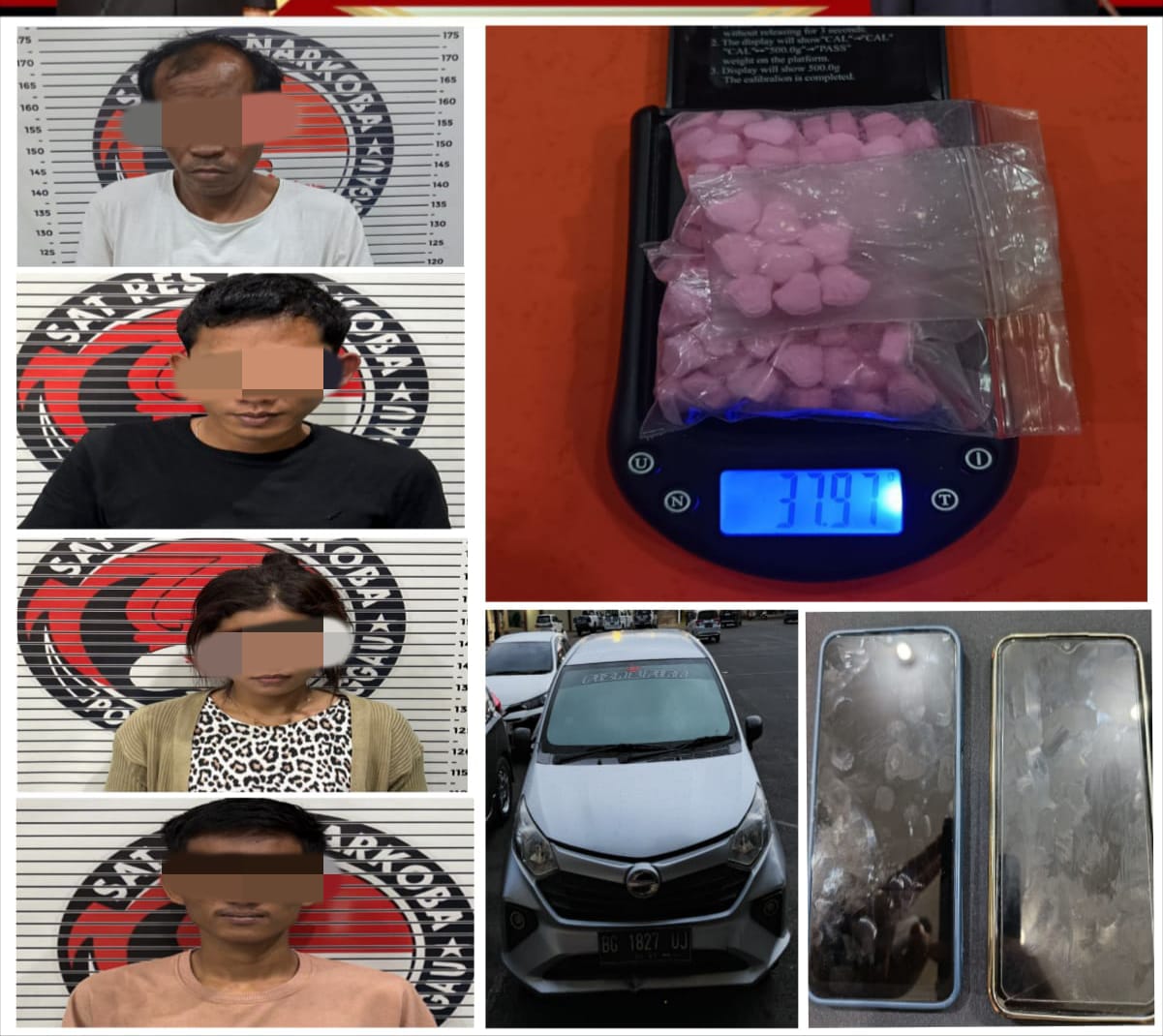 Satres narkoba Polres Lubuklinggau Gagalkan Peredaran Narkotika, Pelaku Berikut Barang Bukti Berhasil Ditangkap