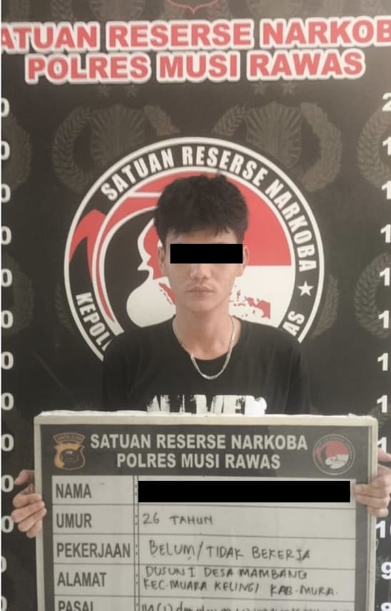 Kelabui Petugas Buang Sabu Saat Ditangkap, Satresnarkoba Polres Musi Rawas Ringkus MO