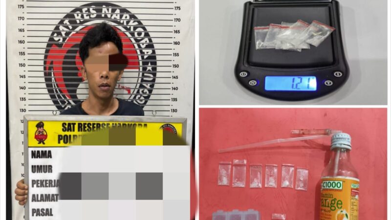 Satuan Reserse Narkoba Polres Lubuklinggau Tangkap Pengedar Narkoba Jeni Sabu -Sabu