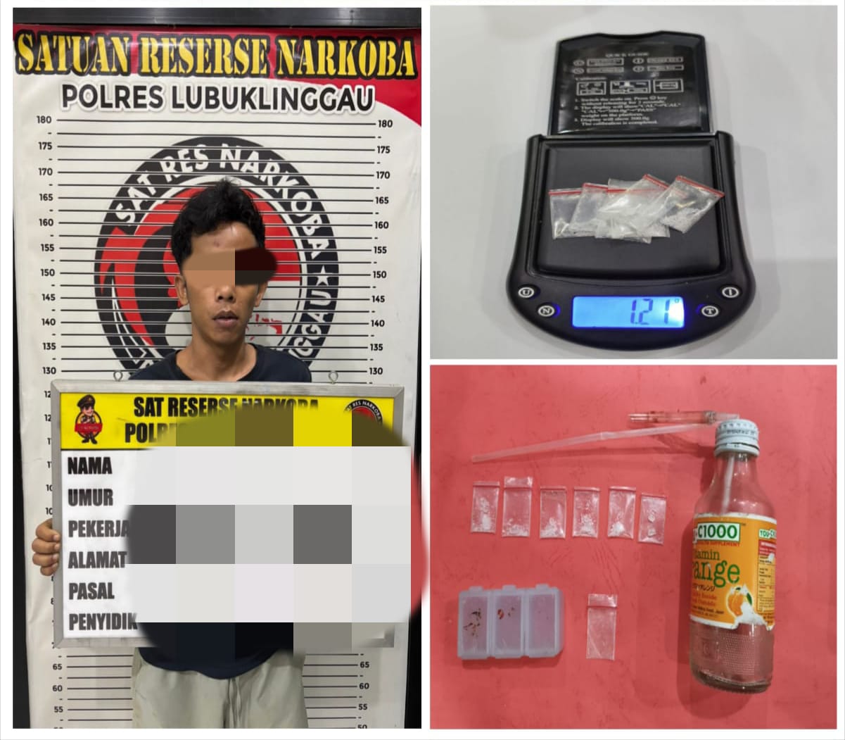 Satuan Reserse Narkoba Polres Lubuklinggau Tangkap Pengedar Narkoba Jeni Sabu -Sabu