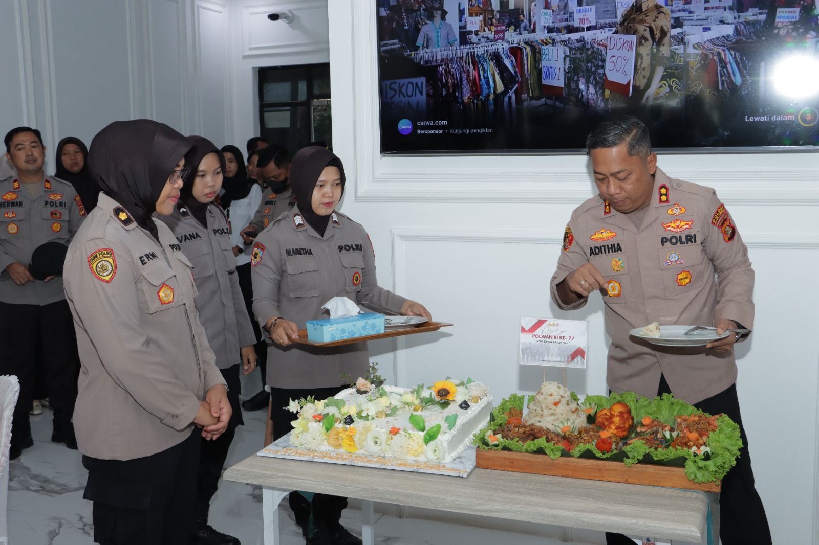 Polres Lubuklinggau Rayakan HUT Polwan ke -77 , Berjalan Dengan Khidmat