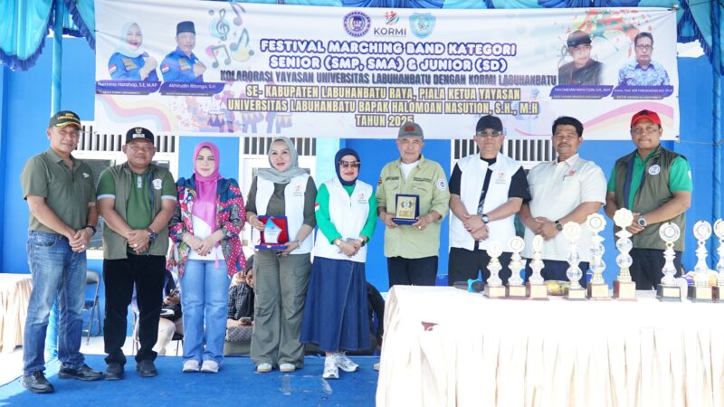 Festival Marching Band, Wabup Berikan Apresiasi Kepada ULB dan KORMI Labuhanbatu 