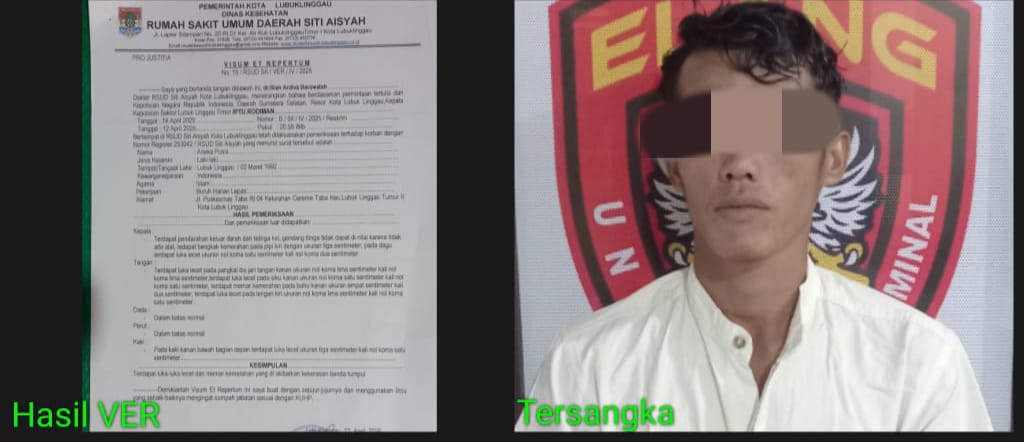 Tim Elang Polsek Lubuk Linggau Timur Tangkap Pelaku Penganiayaan