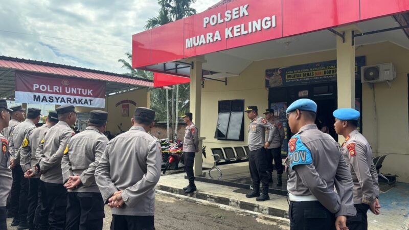 Tingkatkan Disiplin, Polres Musi Rawas Gelar Operasi Penegakan Ketertiban dan Disiplin di Polsek Jajaran