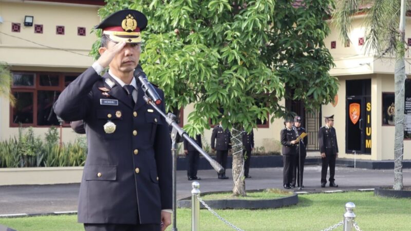 Menumbuhkan Semangat Kebangsaan , Kapolres dan Wakapolres Musi Rawas Ikuti Upacara Hari Kesaktian Pancasila