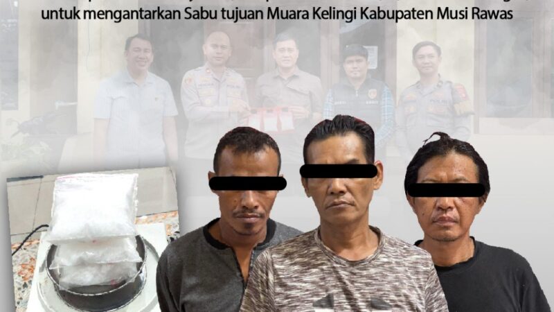 Polres Musi Rawas amankan 307,20 gram narkoba jenis sabu dari Pelaku asal Palembang