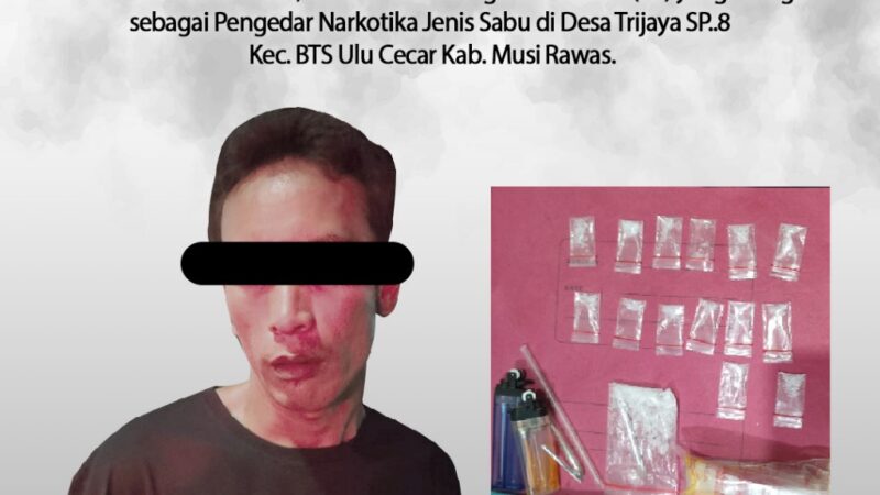 Satuan Reserse Narkoba Bersama Polsek BTS ulu Ungkap Kasus Peredaran Narkoba