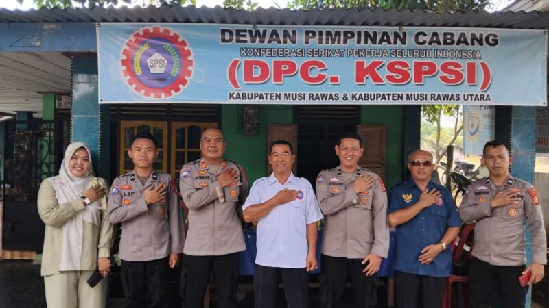 Satuan Binmas Polres Musi Rawas Colling System ke Organisasi Masyarakat KSPSI, Ajak Jaga Kamtibmas dan Jangan Mudah Terprovokasi Isu Hoax