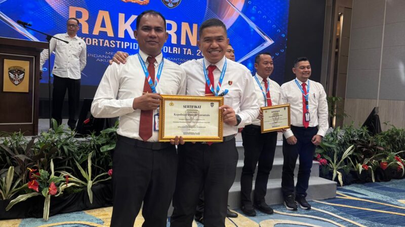 Direktorat Reserse Kriminal Khusus Polda Gorontalo Torehkan Tinta Emas Ditingkat Nasional