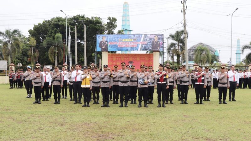 Kapolres Musi Rawas Pimpin Apel Launching Pamapta, Negosiator dan Patroli Presisi 
