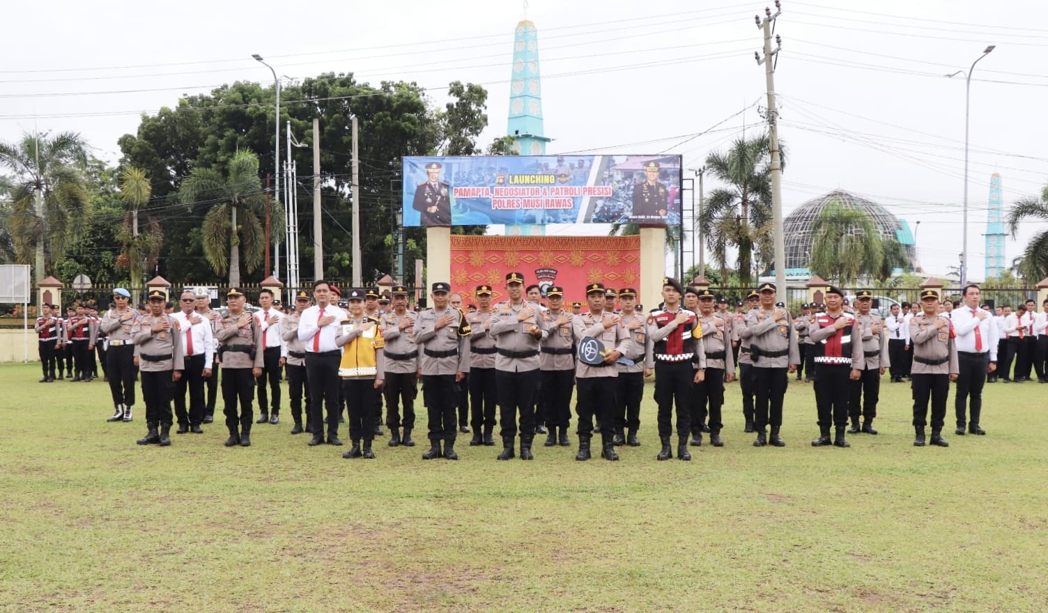 Kapolres Musi Rawas Pimpin Apel Launching Pamapta, Negosiator dan Patroli Presisi