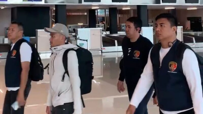 Subdit III Ditreskrimsus Polda Gorontalo Jemput RA Tersangka Korupsi Pemeliharaan jalan Nani Wartabone di Makasar