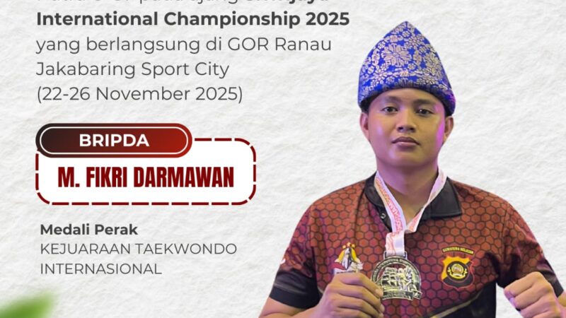 Anggota Polres Lubuk Linggau Kembali Torehkan Prestasi Membanggakan Meraih Juara II Kejuaraan Berskala Internasional 