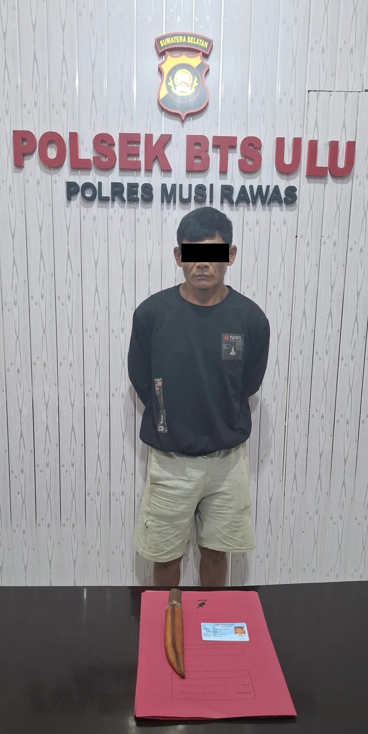 Simpan Sajam dan Diduga Terlibat Pencurian, Polsek BTS Ulu Polres Musi Rawas Ringkus AF