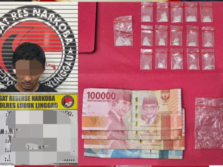 Satres Narkoba Polres Lubuk Linggau, Tangkap Pelaku Berikut 16 Paket Plastik Klip Kecil Berisi Kristal Putih Sabu