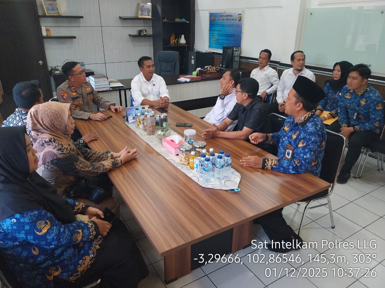 Kroscek dan Pemutakhiran Data Pemilih, Khususnya mengenai Data Peralihan Penduduk dari Sipil ke Anggota Polri, Polres Lubuk Linggau Koordinasi Dengan Pihak KPU 