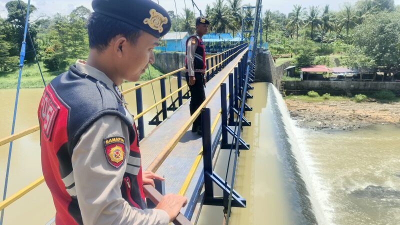 Waspada Bencana Alam, Satsamapta Polres Lubuklinggau Gerak Cepat Pantau Wilayah Berpotensi Tinggi Bencana Alam 