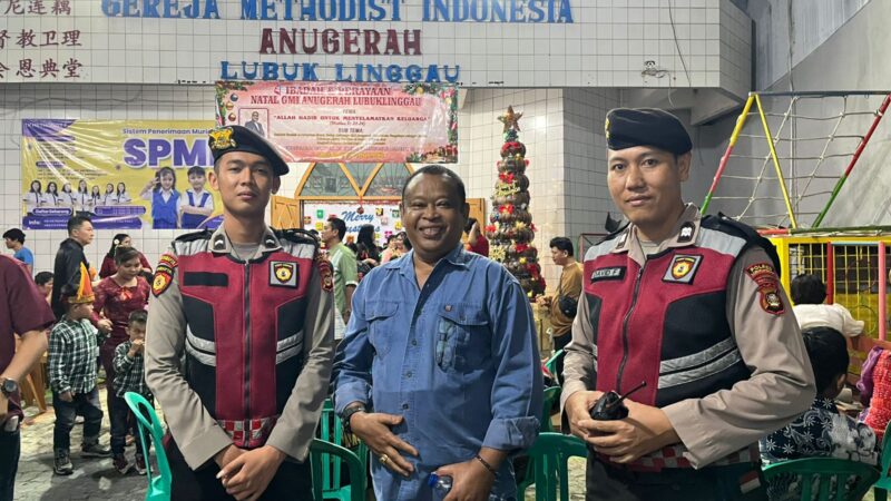 Guna Memberikan Rasa Aman dan Kenyamanan Bagi Umat Kristiani Ibadah Natal, Polres Lubuk Linggau Lakukan Pengamanan Terpadu 