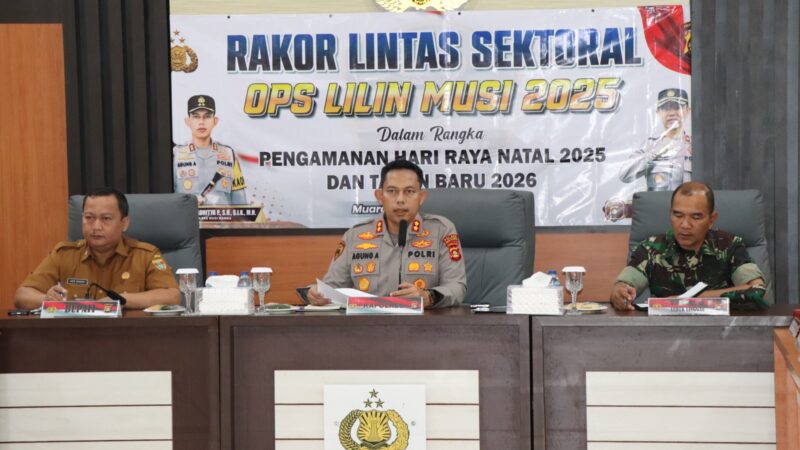 Jelang Nataru, Kapolres Musi Rawas Bersama Forkopimda Gelar Rakor Lintas Sektoral Ops Lilin 2025