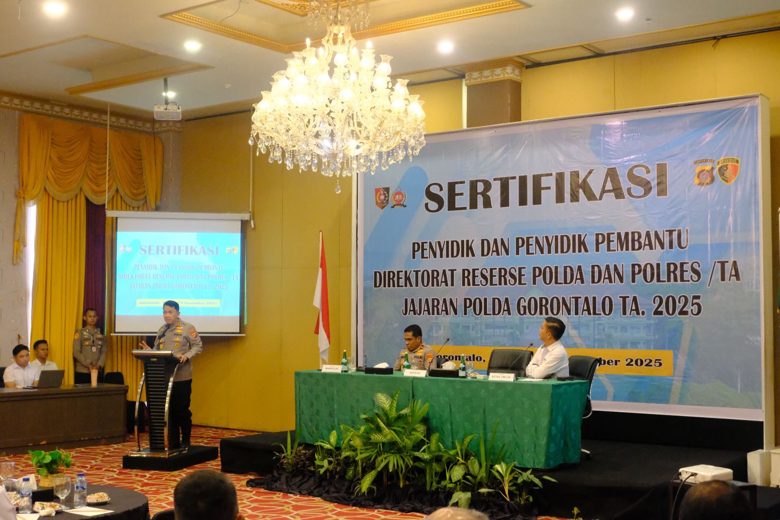 Polda Gorontalo Laksanakan Sertifikasi kepada Para Penydik Polda dan Jajaran Polres Dan Polsek 