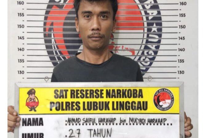 Komitmen Memberantas Peredaran Gelap Narkotika di Wilayah Hukumnya ,Tim Opsnal Satuan Reserse Narkoba Polres Lubuklinggau Berhasil Meringkus ASH (27)