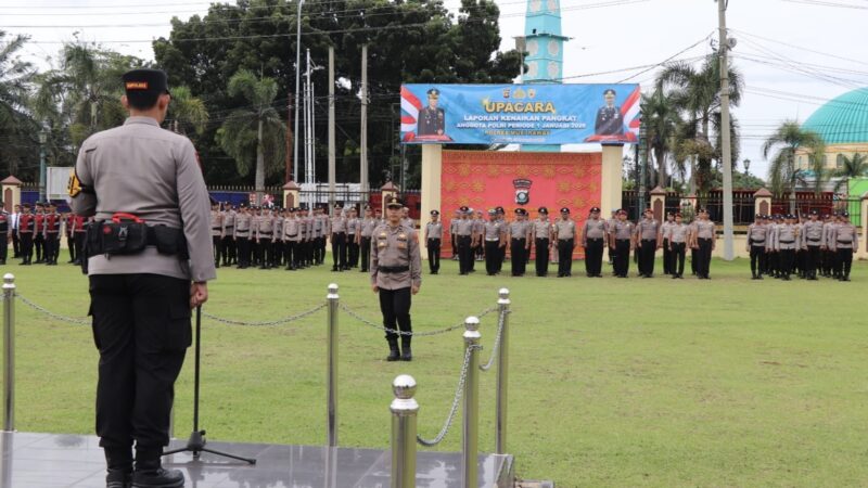 46 Personel Polres Musi Rawas Naik Pangkat, Kapolres Tekankan Profesionalisme dan Tanggung Jawab
