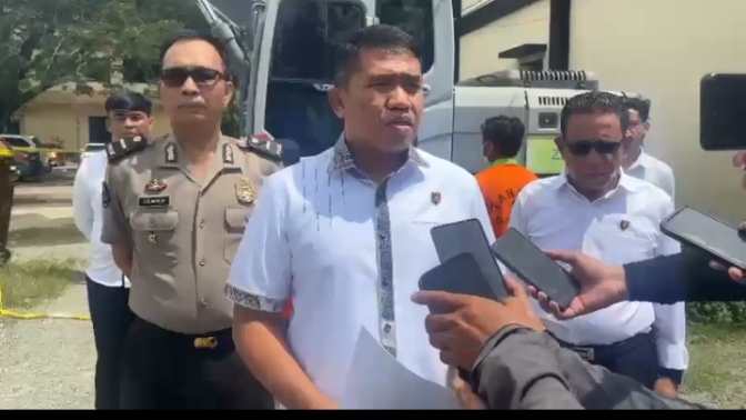Ditreskrimsus Polda Gorontalo, Kombes Pol Dr Maruly Pardede, SH, SIK, MH, Press Rilis Tetapkan 3 Orang Kasus Penambangan Emas Tanpa Izin
