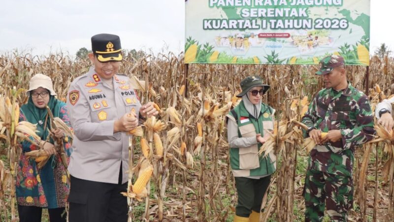 Polres Musi Rawas Bersama Stakeholder Gelar Zoom Meeting Panen Raya Jagung Kuartal IV 2025 di Desa Suro