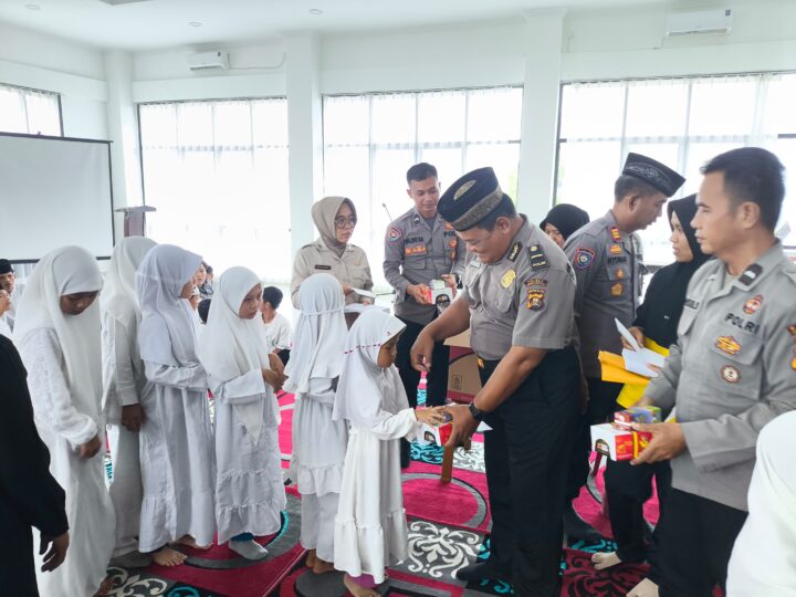 Semangat Kepedulian, Polres Lubuk Linggau Polda Sumatera Selatan Santuni Anak Yatim Piatu