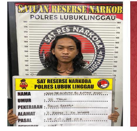 DFA Beserta Barang Bukti Langsung digelandang   Satuan Reserse Narkoba Polres Lubuklinggau 