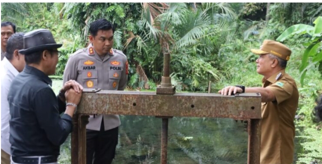 Bupati dan Kapolres Kuningan Pastikan Debit Air di Talaga Nilam dan Cipujangga