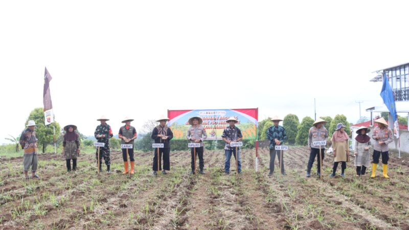 Polres Kuningan Tanam Jagung Serentak di 27 Lokasi, Capai 22,51 Hektare