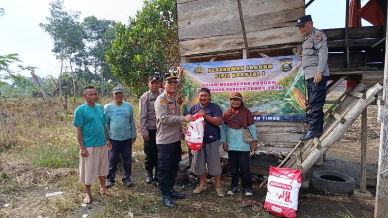 Polsek Lubuk Linggau Timur Dukung Ketahanan Pangan Nasional, Sinergi Bersama Sektor Pertanian 