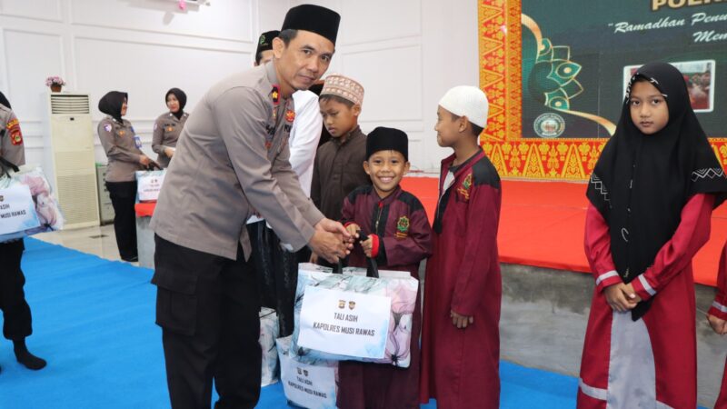Ramadhan Penuh Berkah, Polres Musi Rawas Buka Puasa Bersama Anak Yatim dan Kaum Dhuafa, Serta Salurkan Santunan 